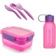 M-Design Lunch Set - 1.1L Box, 500ml Water Bottle & 3pc. Cutlery Black 75089 M-Design Lunch Set - 1.1L Box, 500ml Water Bottle & 3pc. Cutlery Black 75089