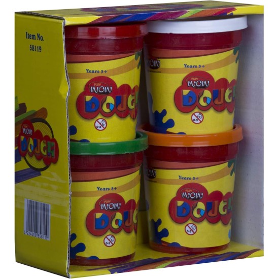 Toys WOW PLAY4 CAN DOUGH SET