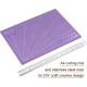sourcing map Cutting Mat & Metal Ruler Set A4 12 x 9 Inches Purple Sewing Mat 12 Inch 30 cm 0.8 mm Thick Metric British Systems Stainless Steel Ruler Double Sided for Cutting Measuring sourcing map Cutting Mat & Metal Ruler Set A4 12 x 9 Inches Purple Sewing Mat 12 Inch 30 cm 0.8 mm Thick Metric British Systems Stainless Steel Ruler Double Sided for Cutting Measuring