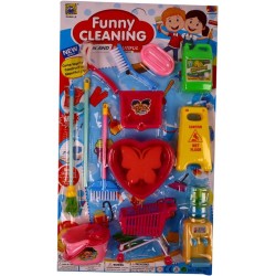 Children's toys with a set of cleaning tools from Funny Cleaning