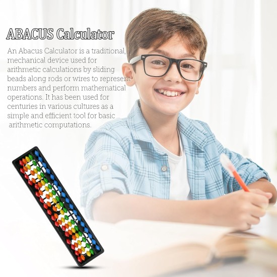 Educational Abacus 17 Rod Abacus Tool for Kids to Enhance Their Counting Skills and Mathematics Multicolor (17 Rod Multi Colour) Educational Abacus 17 Rod Abacus Tool for Kids to Enhance Their Counting Skills and Mathematics Multicolor (17 Rod Multi Colour)