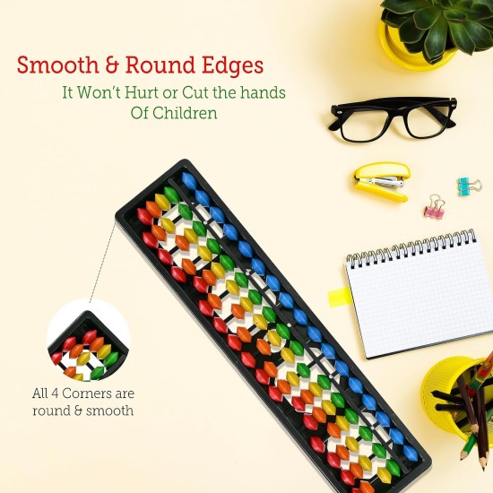 Educational Abacus 17 Rod Abacus Tool for Kids to Enhance Their Counting Skills and Mathematics Multicolor (17 Rod Multi Colour) Educational Abacus 17 Rod Abacus Tool for Kids to Enhance Their Counting Skills and Mathematics Multicolor (17 Rod Multi Colour)