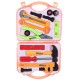 Generic Carpenter tool box toy, 13 pieces - orange Generic Carpenter tool box toy, 13 pieces - orange