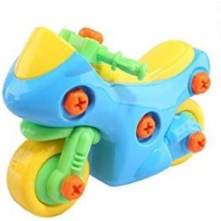 Meccano Disassembly And Assembly Cartoon Motorcycle Toy for Kids