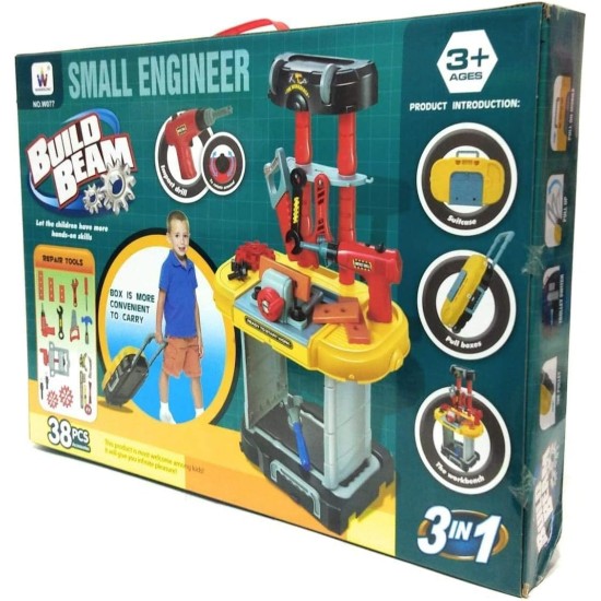 Small Engineer Build Beam Toy (38 Pieces) Small Engineer Build Beam Toy (38 Pieces)