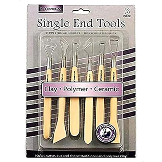 Yipinxuan Y-0005 Single End Tools 6 Pieces Mixed - Multi Color Yipinxuan Y-0005 Single End Tools 6 Pieces Mixed - Multi Color