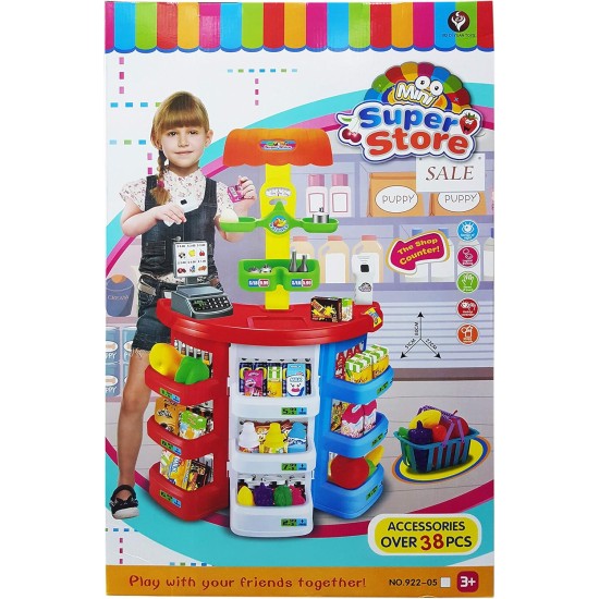 Kid's Role Play Shop Stall Pretend Grocery Supermarket Play Set Kid's Role Play Shop Stall Pretend Grocery Supermarket Play Set