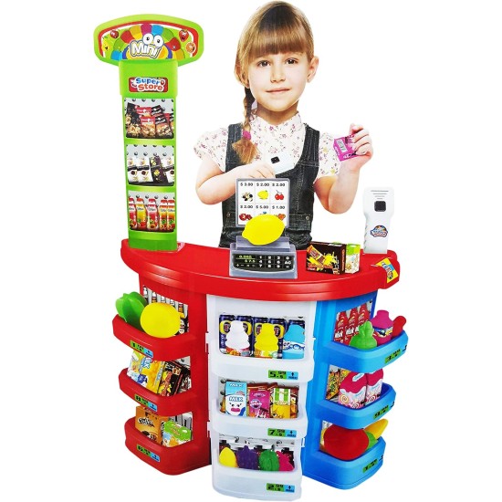 Kid's Role Play Shop Stall Pretend Grocery Supermarket Play Set Kid's Role Play Shop Stall Pretend Grocery Supermarket Play Set