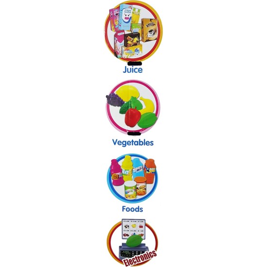 Kid's Role Play Shop Stall Pretend Grocery Supermarket Play Set Kid's Role Play Shop Stall Pretend Grocery Supermarket Play Set