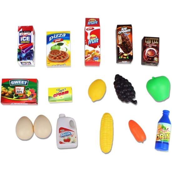LUCHONG Shopping Trolley Mini Toys for Children Fruit and Vegetable Games Food for Boys Girls Boys Birthday, Pink LUCHONG Shopping Trolley Mini Toys for Children Fruit and Vegetable Games Food for Boys Girls Boys Birthday, Pink