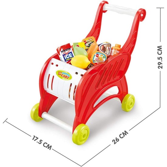 LUCHONG Shopping Trolley Mini Toys for Children Fruit and Vegetable Games Food for Boys Girls Boys Birthday, Pink LUCHONG Shopping Trolley Mini Toys for Children Fruit and Vegetable Games Food for Boys Girls Boys Birthday, Pink