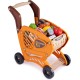 Shopping Cart Toy | Grocery Cart for Kids | 14”L x 8”W x 16”H | Kids Shopping Cart with Food | Play Grocery Cart | Toddler Shopping Cart for 2 Year Old | 42pcs Realistic Pretend Play Food and Money