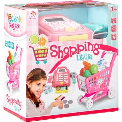 Shunkai SK71B Shopping Cart with Cash Register for Girls - Multi Color