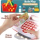 TOEY PLAY 39PCS Children's Cash Register Toy with Scanner, Microphone, Real Calculator, Sound and Light, Food Toys, Supermarket, Merchant Games Gifts for Children 3+ Years TOEY PLAY 39PCS Children's Cash Register Toy with Scanner, Microphone, Real Calculator, Sound and Light, Food Toys, Supermarket, Merchant Games Gifts for Children 3+ Years