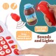 TOEY PLAY 39PCS Children's Cash Register Toy with Scanner, Microphone, Real Calculator, Sound and Light, Food Toys, Supermarket, Merchant Games Gifts for Children 3+ Years TOEY PLAY 39PCS Children's Cash Register Toy with Scanner, Microphone, Real Calculator, Sound and Light, Food Toys, Supermarket, Merchant Games Gifts for Children 3+ Years