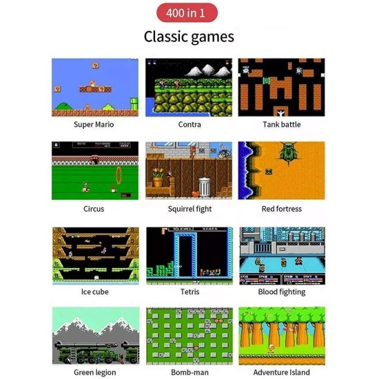 AWH SUP Game Box Plus 400 in 1 Retro Games UPGRADED VERSION mini Portable Console Handheld Gift By PRIME TECH ™ (Blue) AWH SUP Game Box Plus 400 in 1 Retro Games UPGRADED VERSION mini Portable Console Handheld Gift By PRIME TECH ™ (Blue)