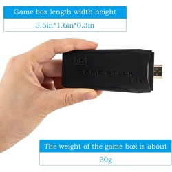 BESTIM INCUK Wireless Retro Game Console with Two 2.4G Wireless Controllers, Plug & Play Video Game Stick Built in 3500/10000+ Games,9 Classic Emulators, 4K High Definition HDMI Output for TV (64G)
