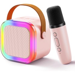 Kids Karaoke Machine for Girls: Professional Wireless Mini Portable Bluetooth Speaker with Microphone - Kids Music Singing Toys for 4,5,6,7,8,9,10 Year Old Girl Boy Christmas Birthday Gift Ideas