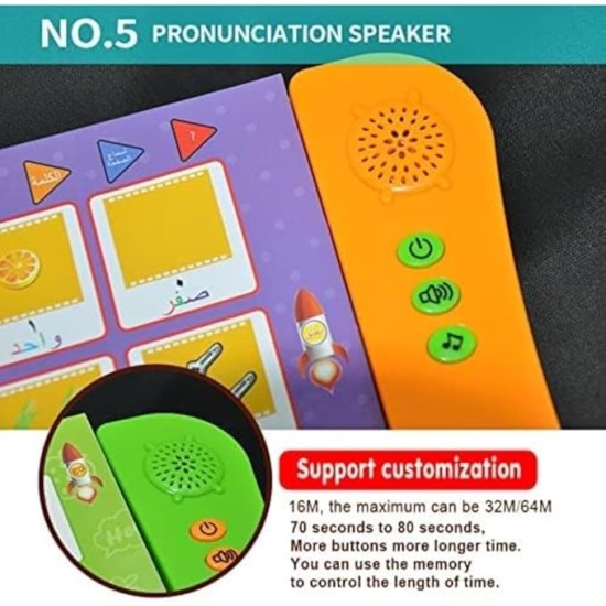 Fantastic-Kids-Toys Educational Book for Kids: Arabic Language, Letters, Numbers, Colors, Shapes - Learn to Write, Read, and Hear - Interactive Books - Gift for Kids Fantastic-Kids-Toys Educational Book for Kids: Arabic Language, Letters, Numbers, Colors, Shapes - Learn to Write, Read, and Hear - Interactive Books - Gift for Kids