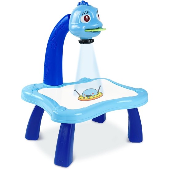 BAKAM Drawing Projector Table for Kids, Trace and Draw Projector Toy with Light & Music, Child Smart Projector Sketcher Desk, Learning Projection Painting Machine for Boy Girl 3-8 Years Old (Blue) BAKAM Drawing Projector Table for Kids, Trace and Draw Projector Toy with Light & Music, Child Smart Projector Sketcher Desk, Learning Projection Painting Machine for Boy Girl 3-8 Years Old (Blue)
