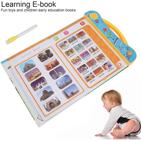Generic Multifunctional Touch Electronic Educational Audiobook - Multicolor Generic Multifunctional Touch Electronic Educational Audiobook - Multicolor