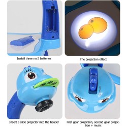 Lilith123 Drawing Projector Table for Kids - Children Projection Drawing Board | Tracing Projector Painting Set | Painting Drawing & Art Supplies for Kids Boys Girls Age 3+ (Blue)
