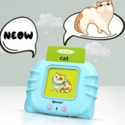 BLESSBE Taking Toy Flash Card for Kids Early Language Education-Fun Learning Device for Toddlers- 1-6 Years Old Children –Rechargeable Device