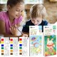 Coloring note with brush shapes unicorn travel to space Coloring note with brush shapes unicorn travel to space