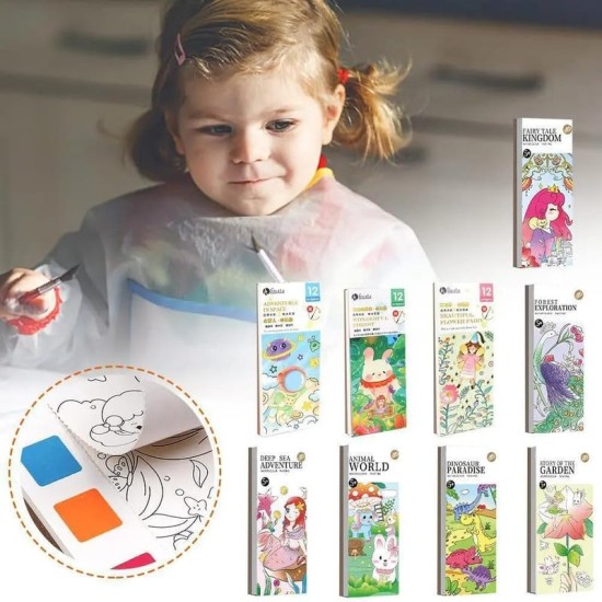 Coloring note with brush shapes unicorn travel to space Coloring note with brush shapes unicorn travel to space