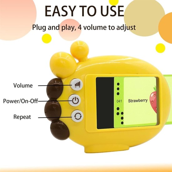 ELECDON Flash Cards Machine, ELECDON 120 Words, 9 Themes, 60Pcs Double Sided Card, Kids Preschool Flash Cards Machine with Number Shapes Animals ABC Letters Fruits Color, Gifts for Ages 2 to 6 Kids ELECDON Flash Cards Machine, ELECDON 120 Words, 9 Themes, 60Pcs Double Sided Card, Kids Preschool Flash Cards Machine with Number Shapes Animals ABC Letters Fruits Color, Gifts for Ages 2 to 6 Kids