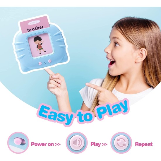Educational Toys for 2 3 4 Years Old 112 Talking Baby Flash Cards,Boys 2-6 Years 224 Words Audible Baby Speech Therapy Toys Autism Toys for Girls Birthday Gifts for Kids (Blue_112 Cards(224 Words)) Educational Toys for 2 3 4 Years Old 112 Talking Baby Flash Cards,Boys 2-6 Years 224 Words Audible Baby Speech Therapy Toys Autism Toys for Girls Birthday Gifts for Kids (Blue_112 Cards(224 Words))