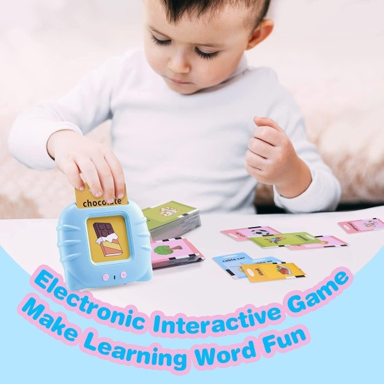 Educational Toys for 2 3 4 Years Old 112 Talking Baby Flash Cards,Boys 2-6 Years 224 Words Audible Baby Speech Therapy Toys Autism Toys for Girls Birthday Gifts for Kids (Blue_112 Cards(224 Words)) Educational Toys for 2 3 4 Years Old 112 Talking Baby Flash Cards,Boys 2-6 Years 224 Words Audible Baby Speech Therapy Toys Autism Toys for Girls Birthday Gifts for Kids (Blue_112 Cards(224 Words))