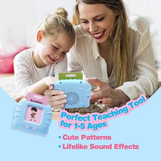 Educational Toys for 2 3 4 Years Old 112 Talking Baby Flash Cards,Boys 2-6 Years 224 Words Audible Baby Speech Therapy Toys Autism Toys for Girls Birthday Gifts for Kids (Blue_112 Cards(224 Words)) Educational Toys for 2 3 4 Years Old 112 Talking Baby Flash Cards,Boys 2-6 Years 224 Words Audible Baby Speech Therapy Toys Autism Toys for Girls Birthday Gifts for Kids (Blue_112 Cards(224 Words))