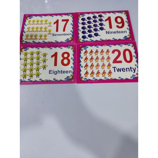 Educational cards English numbers for children skills development Educational cards English numbers for children skills development