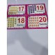 Educational cards English numbers for children skills development Educational cards English numbers for children skills development