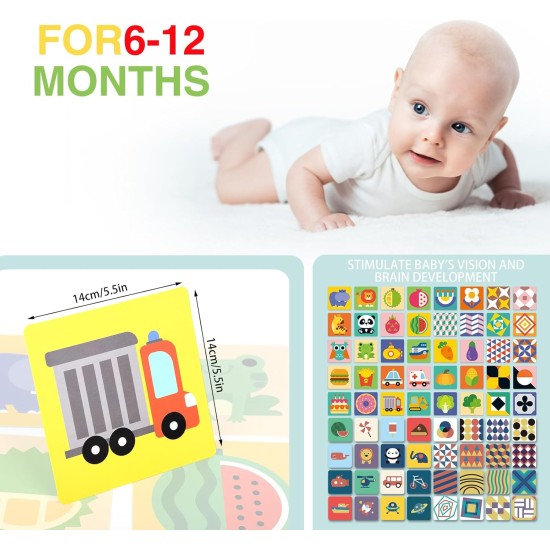 Fadcaer Baby Sensory Cards,72 Pictures Baby Flash Cards Early Educational Toys,Black and White Colorful High Contrast Card for Newborn 0 3 6 12 36 Months Christmas Baby Shower Birthday Gifts (6-12) Fadcaer Baby Sensory Cards,72 Pictures Baby Flash Cards Early Educational Toys,Black and White Colorful High Contrast Card for Newborn 0 3 6 12 36 Months Christmas Baby Shower Birthday Gifts (6-12)