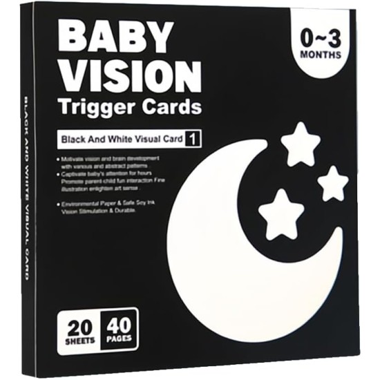 FralnFit Black and White Sensory Toys, High Contrast Baby Cards, Sensory Cards for Babies 0-3 Months, Fun Baby Flash Cards for Visual Stimulation Early Education, Infant Newborn Essentials Gifts FralnFit Black and White Sensory Toys, High Contrast Baby Cards, Sensory Cards for Babies 0-3 Months, Fun Baby Flash Cards for Visual Stimulation Early Education, Infant Newborn Essentials Gifts