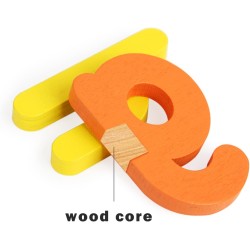 Guarboo Wooden Word Spelling Game Children's Toy Jigsaw Flash Card to Recognize Reading and Spelling Matching Word Letters