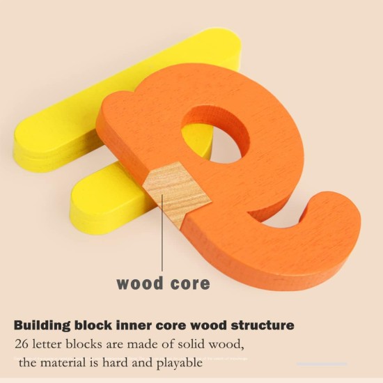 Guarboo Wooden Word Spelling Game Children's Toy Jigsaw Flash Card to Recognize Reading and Spelling Matching Word Letters Guarboo Wooden Word Spelling Game Children's Toy Jigsaw Flash Card to Recognize Reading and Spelling Matching Word Letters
