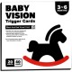 Large Size Flash Cards for Kids Skills Development - Perfect Newborn Baby Toys and Gifts, Contrast Color - Sensory Cards for Kids Visual and Intellectual Stimulation (White Black Red 3:6)