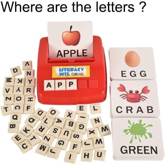 Literacy Fun Game Matching Letter Game, 60 Flash Cards English Word Spelling Memory Puzzle Board Sight Words Preschooler Language Learning Educational Toys Literacy Fun Game Matching Letter Game, 60 Flash Cards English Word Spelling Memory Puzzle Board Sight Words Preschooler Language Learning Educational Toys