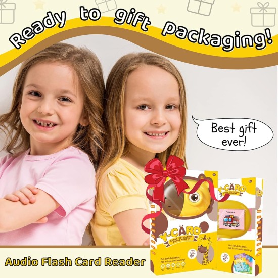 PATPAT® Flash Cards for Kids,Educational Toys for Kids,English Words Learning Machine for Kids,Gifts for Preschool Kids Boys Girls Toddlers - 60 Cards 120 Words 9 Sorts of Daily Words-Giraffe PATPAT® Flash Cards for Kids,Educational Toys for Kids,English Words Learning Machine for Kids,Gifts for Preschool Kids Boys Girls Toddlers - 60 Cards 120 Words 9 Sorts of Daily Words-Giraffe