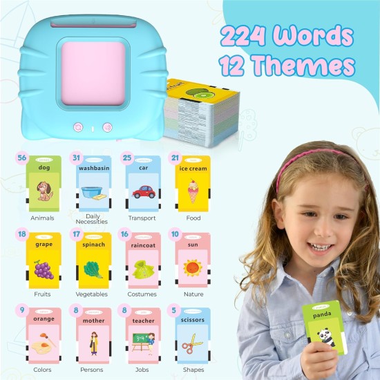 QuTZ Toddler Toys for 2 3 4 5 Year Old Boys and Girls, Autism Sensory Toys for Autistic Children, Learning Montessori Toys for 2 Year Old, Speech Therapy Toys, 224 Sight Words Talking Flash Cards QuTZ Toddler Toys for 2 3 4 5 Year Old Boys and Girls, Autism Sensory Toys for Autistic Children, Learning Montessori Toys for 2 Year Old, Speech Therapy Toys, 224 Sight Words Talking Flash Cards