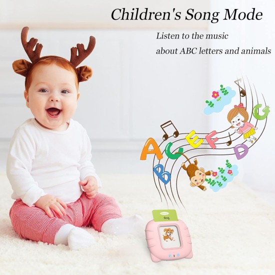 Startcan Spanish & English Talking Flash Cards for Toddlers 1 2 3 4 5 6, Audible Toys for Kids to Learn Spanish - 258 Cards and 516 Words(Pink) Startcan Spanish & English Talking Flash Cards for Toddlers 1 2 3 4 5 6, Audible Toys for Kids to Learn Spanish - 258 Cards and 516 Words(Pink)