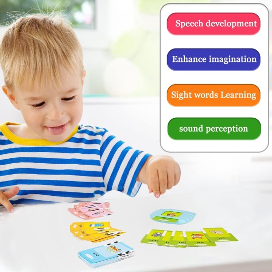 Startcan Talking Flash Cards for Toddlers 1 2 3 4 5, Speech Therapy Toys Autism Toys, ABC 123 Sight Words Etc - 255 Cards-510 Sides, Educational Learning Interactive Toys with Giftable Package Startcan Talking Flash Cards for Toddlers 1 2 3 4 5, Speech Therapy Toys Autism Toys, ABC 123 Sight Words Etc - 255 Cards-510 Sides, Educational Learning Interactive Toys with Giftable Package