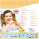 Talking Flash Cards Learning Toys for Toddlers 1-6 Year Old,British English, 384 Words, Audible Educational Toys, Preschool Learning Resource Electronic Interactive Toy Birthday Gifts for Kids-Pink
