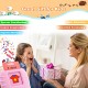 Talking Flash Cards Learning Toys for Toddlers 1-6 Year Old,British English, 384 Words, Audible Educational Toys, Preschool Learning Resource Electronic Interactive Toy Birthday Gifts for Kids-Pink