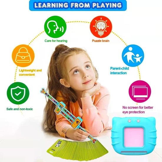 Talking Flash Cards,112 PCS Audible Flash Cards Toy with Sound Effects for 2 3 4 5 Years Old Kids, Educational Learning Resource Electronic Interactive Toys Birthday Gift for 2-5 Year Old Kids Talking Flash Cards,112 PCS Audible Flash Cards Toy with Sound Effects for 2 3 4 5 Years Old Kids, Educational Learning Resource Electronic Interactive Toys Birthday Gift for 2-5 Year Old Kids