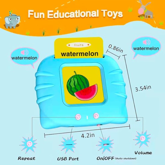 Talking Flash Cards,112 PCS Audible Flash Cards Toy with Sound Effects for 2 3 4 5 Years Old Kids, Educational Learning Resource Electronic Interactive Toys Birthday Gift for 2-5 Year Old Kids Talking Flash Cards,112 PCS Audible Flash Cards Toy with Sound Effects for 2 3 4 5 Years Old Kids, Educational Learning Resource Electronic Interactive Toys Birthday Gift for 2-5 Year Old Kids