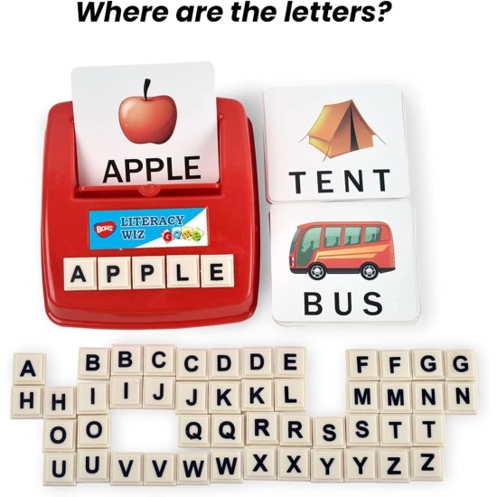 firs Learning Toys for Kids, A tDone Matching Letter Game, Educational Toys with Flash Cards, Spelling Game for 3-6 Year Old Boys Girls Preschooler Kindergarten (Scrabble Machine) firs Learning Toys for Kids, A tDone Matching Letter Game, Educational Toys with Flash Cards, Spelling Game for 3-6 Year Old Boys Girls Preschooler Kindergarten (Scrabble Machine)